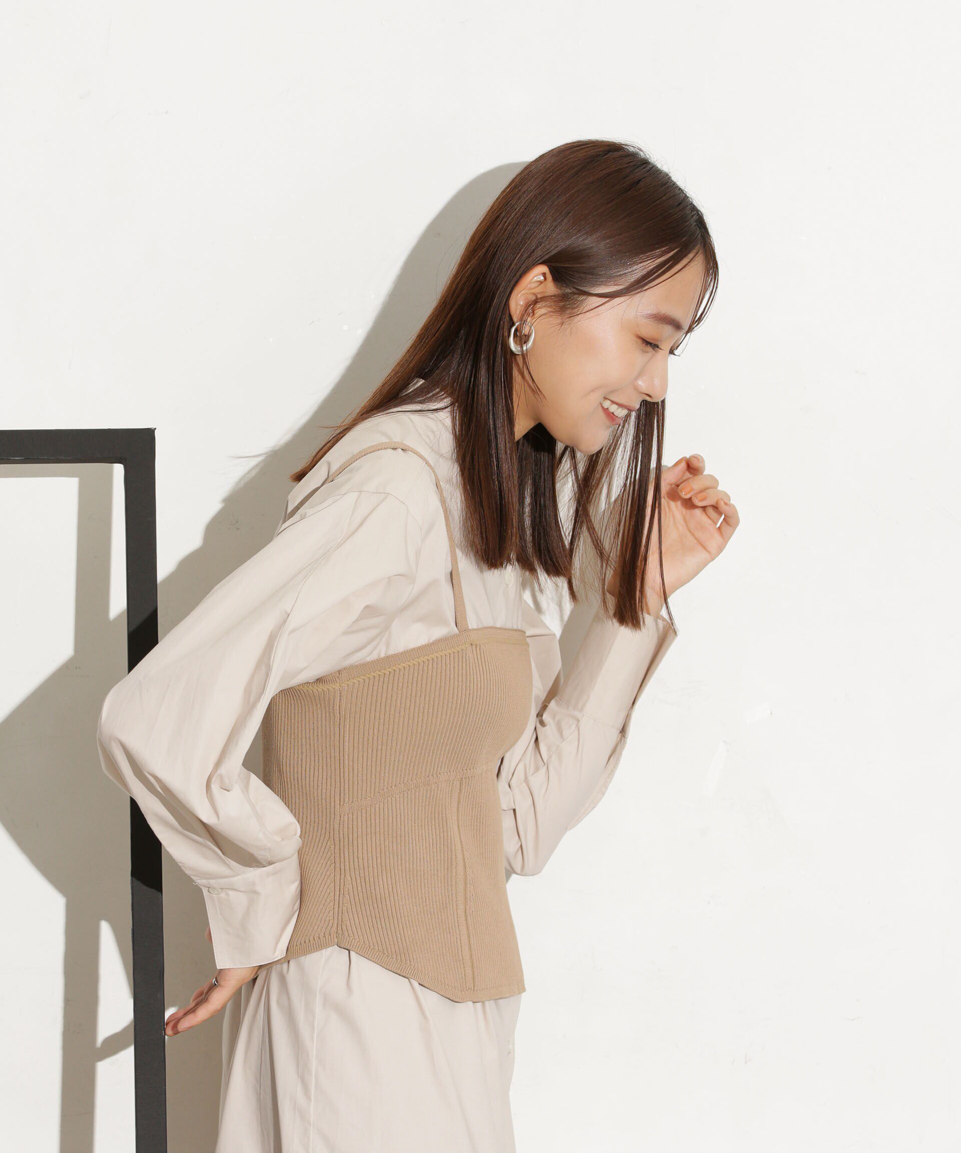 nano･universe「ニットビスチェ ストラップ取り外し可」|ニット・セーター|