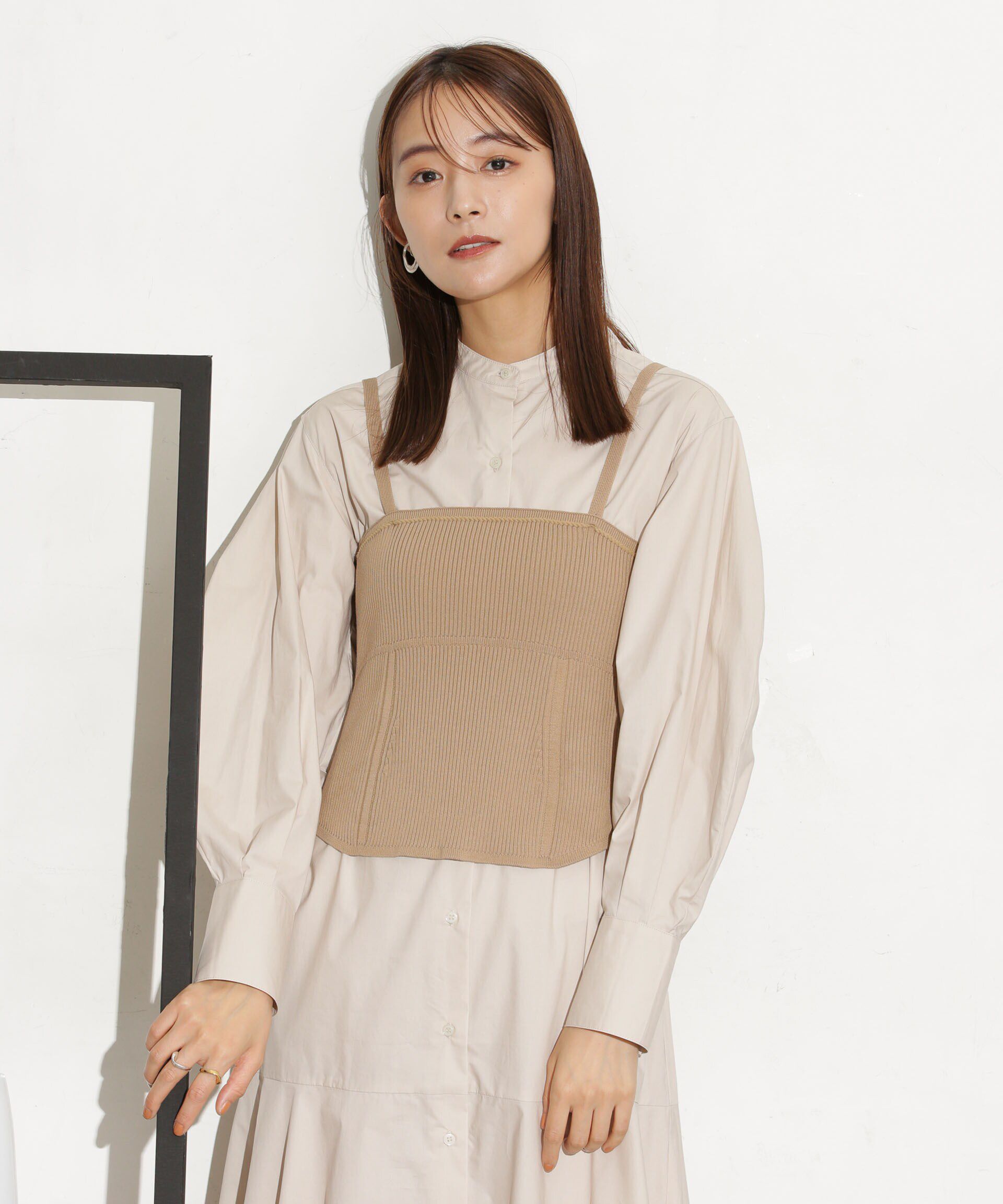 nano･universe「ニットビスチェ ストラップ取り外し可」|ニット・セーター|