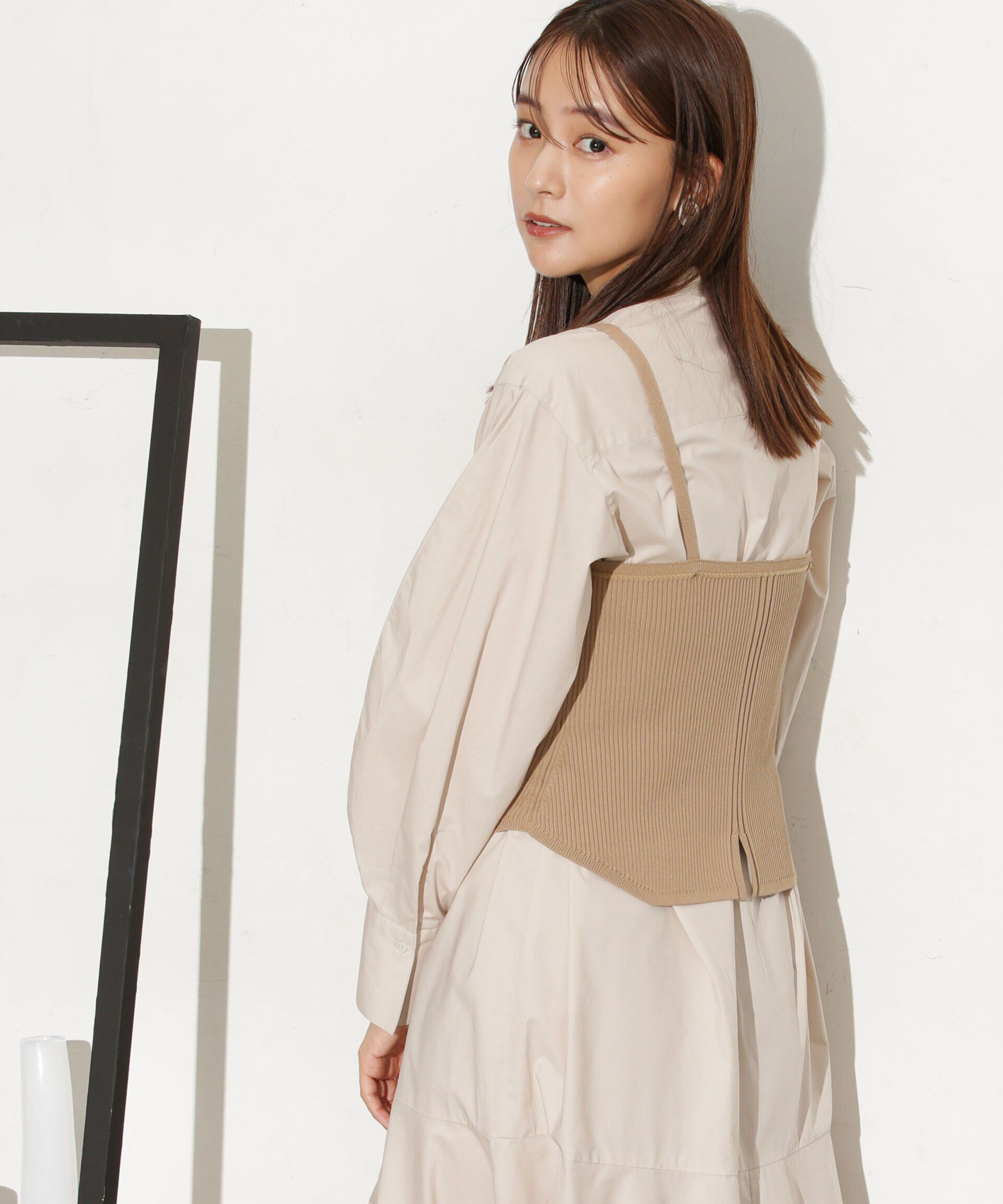 nano･universe「ニットビスチェ ストラップ取り外し可」|ニット・セーター|