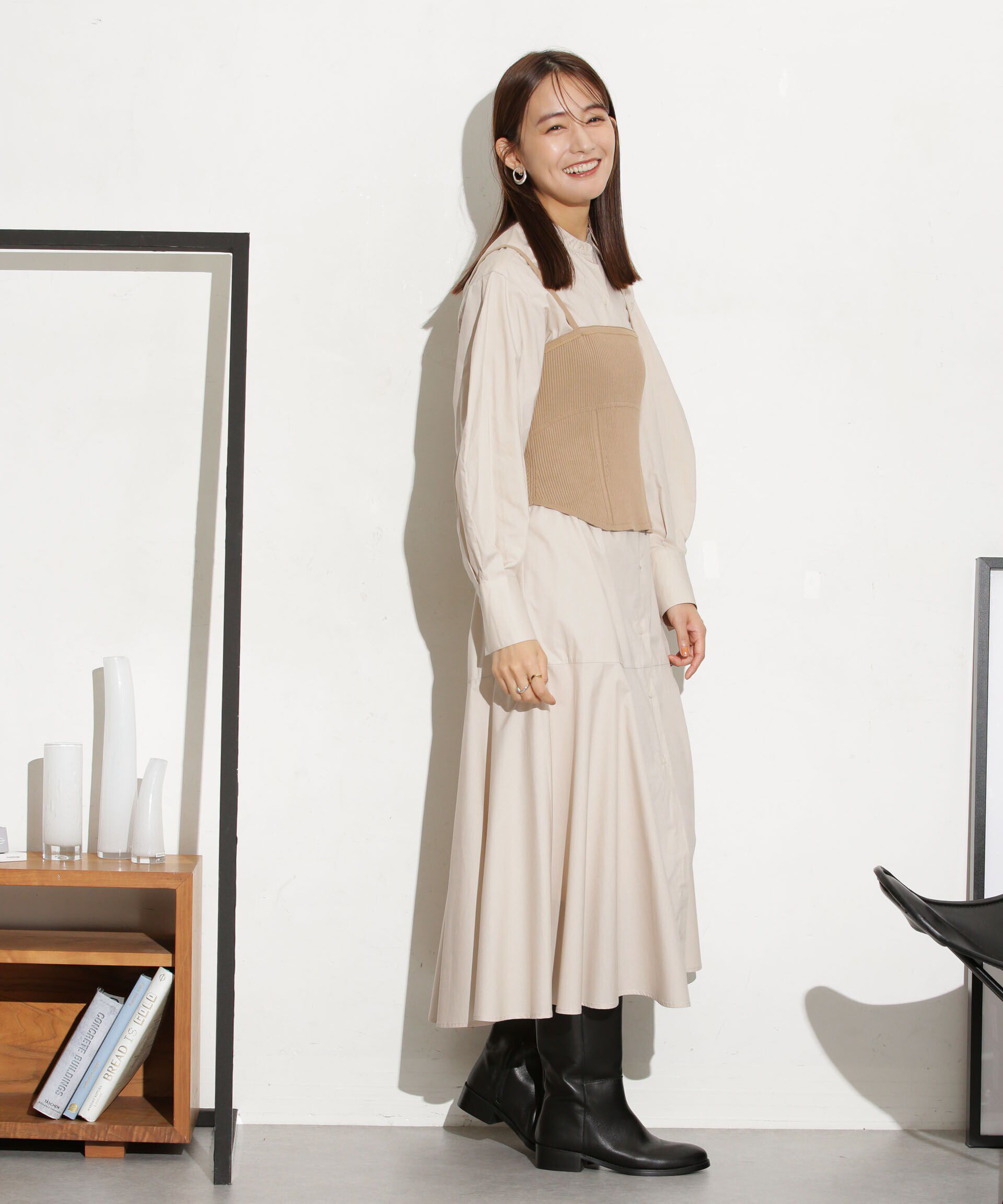 nano･universe「ニットビスチェ ストラップ取り外し可」|ニット・セーター|