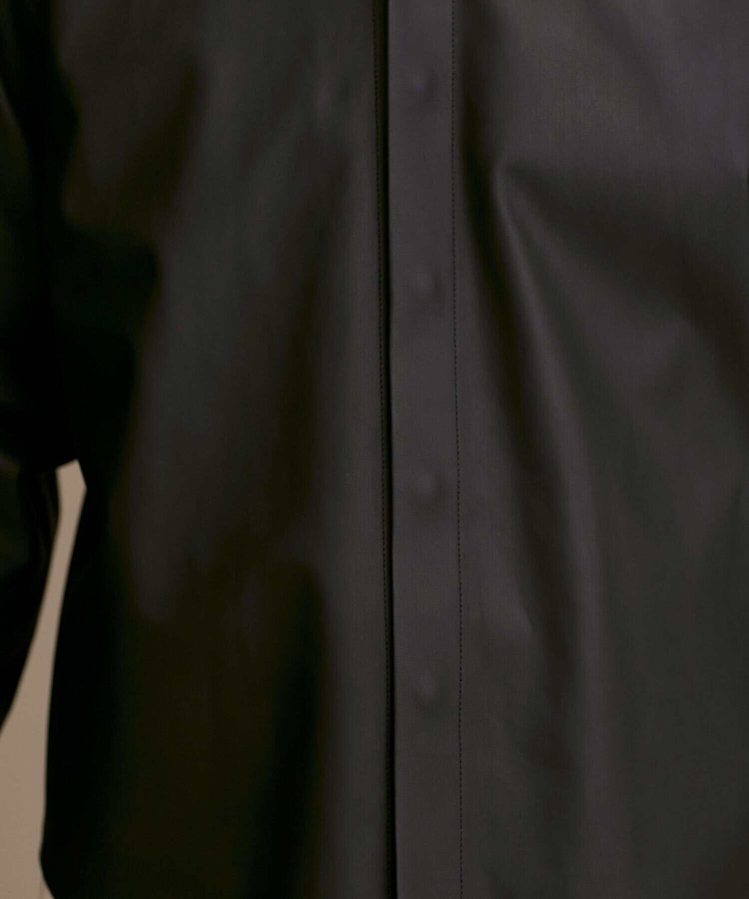 nano･universe「LB.01/レギュラーカラー ロングスリーブ レザーシャツ」|ライダースジャケット|