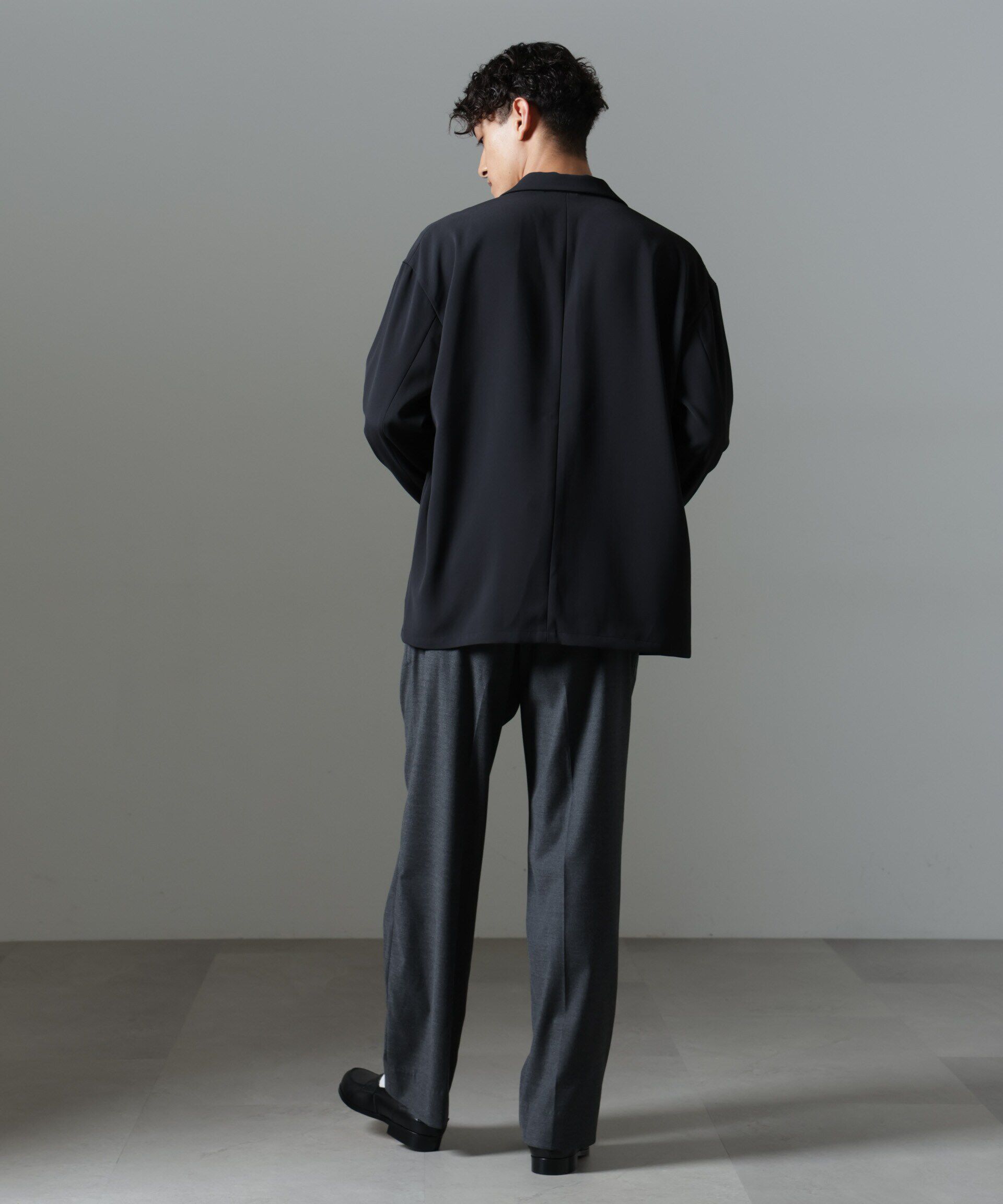 nano･universe「ドレープ ワイドジャケット(セットアップ可)」|テーラードジャケット|