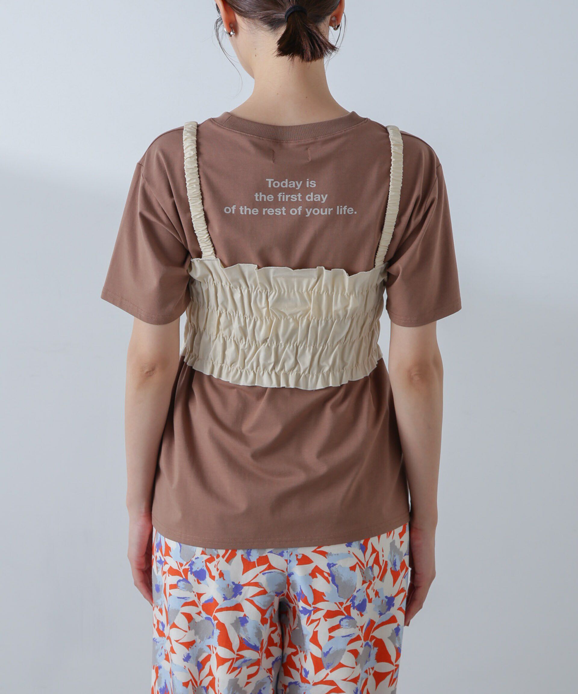 nano･universe「RITA ROW/Poplin smoked body」|ダウンベスト・ベスト|