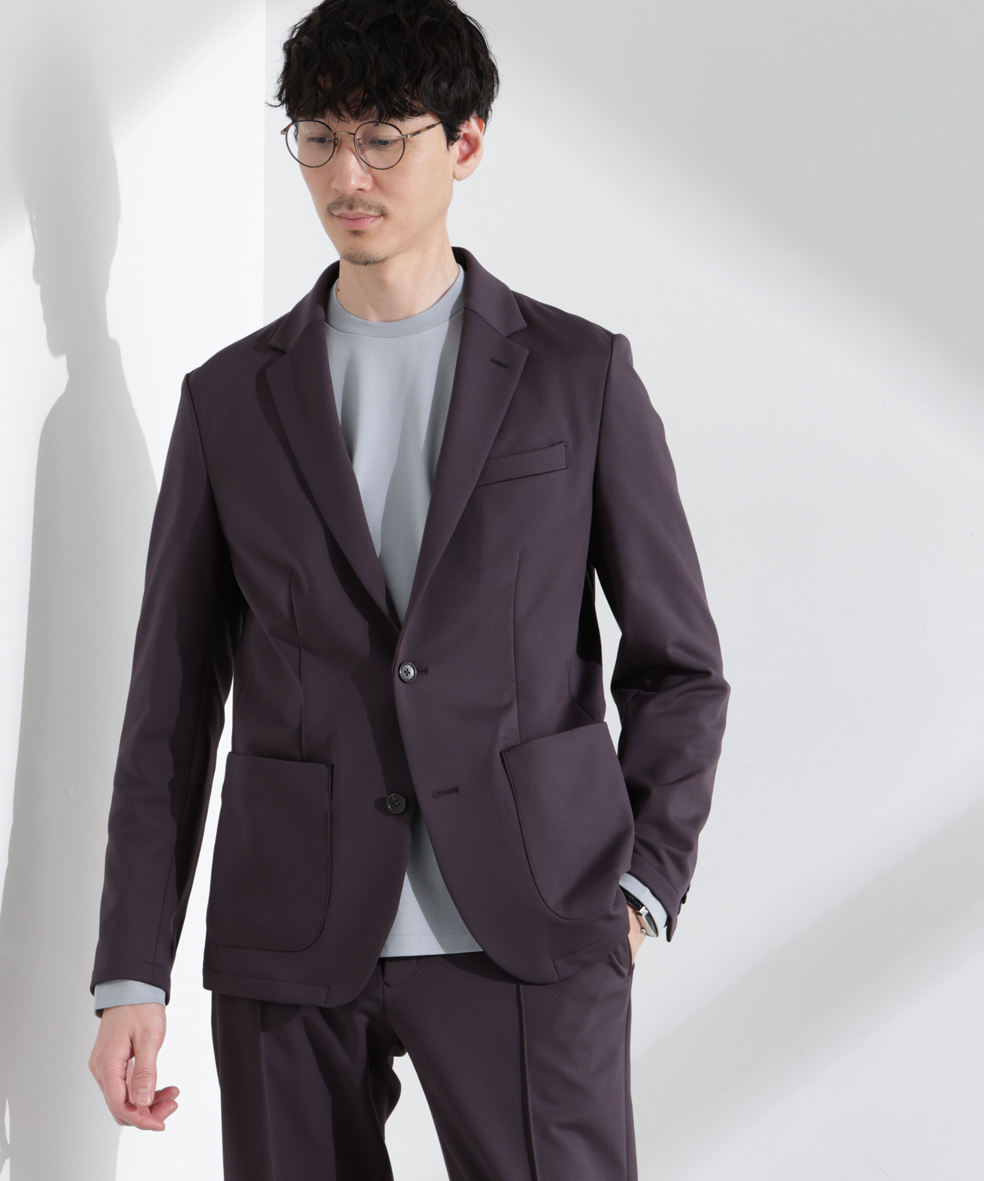 nano･universe「「N JACKET BASIC」TEXBRID(R)ポンチストレッチジャケット(セットアップ可)」|スーツ|