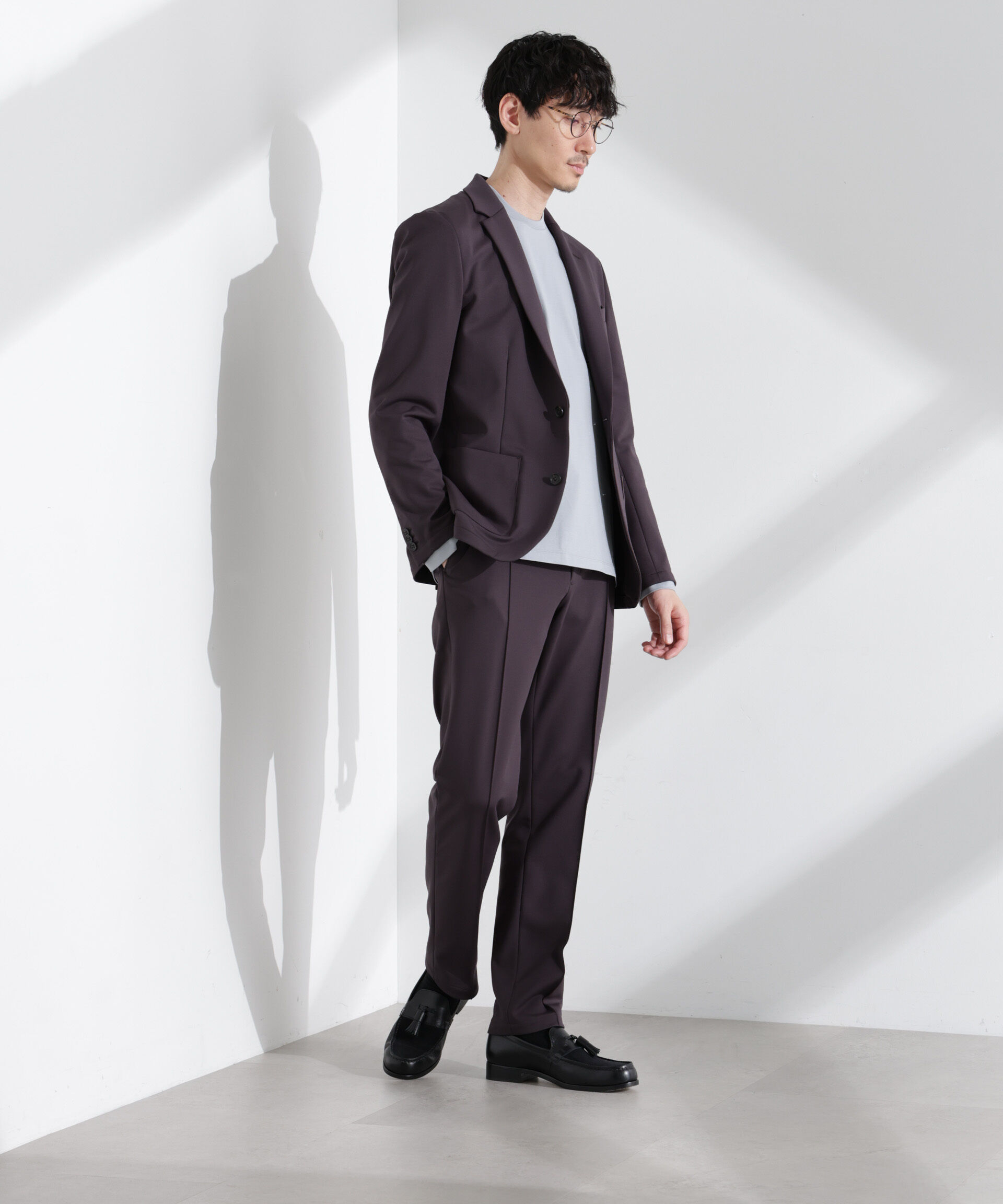 nano･universe「「N JACKET BASIC」TEXBRID(R)ポンチストレッチジャケット(セットアップ可)」|スーツ|