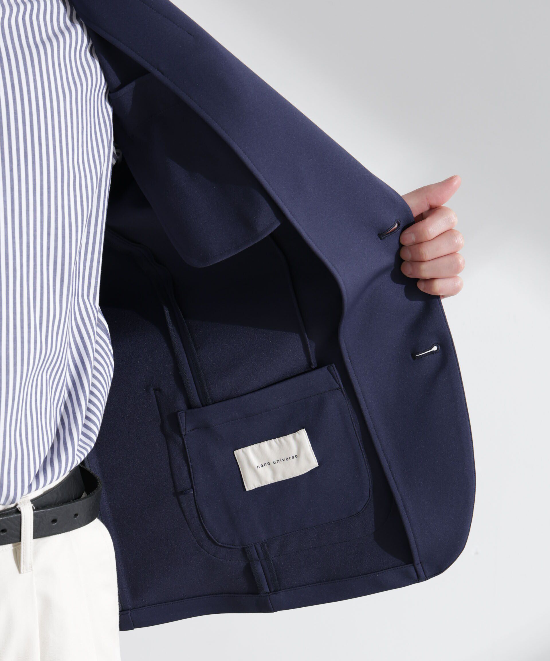 nano･universe「「N JACKET BASIC」TEXBRID(R)ポンチストレッチジャケット(セットアップ可)」|スーツ|