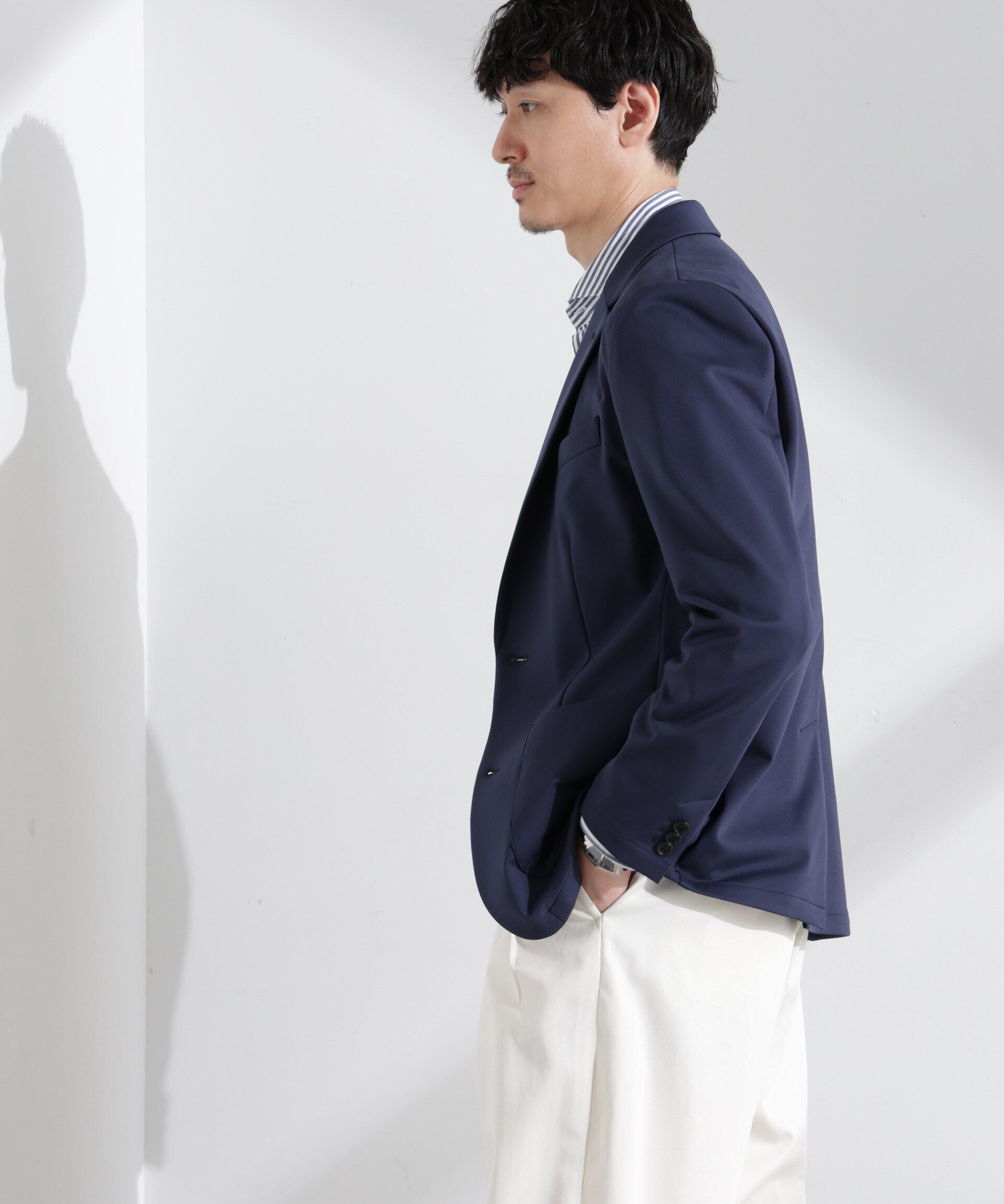 nano･universe「「N JACKET BASIC」TEXBRID(R)ポンチストレッチジャケット(セットアップ可)」|スーツ|