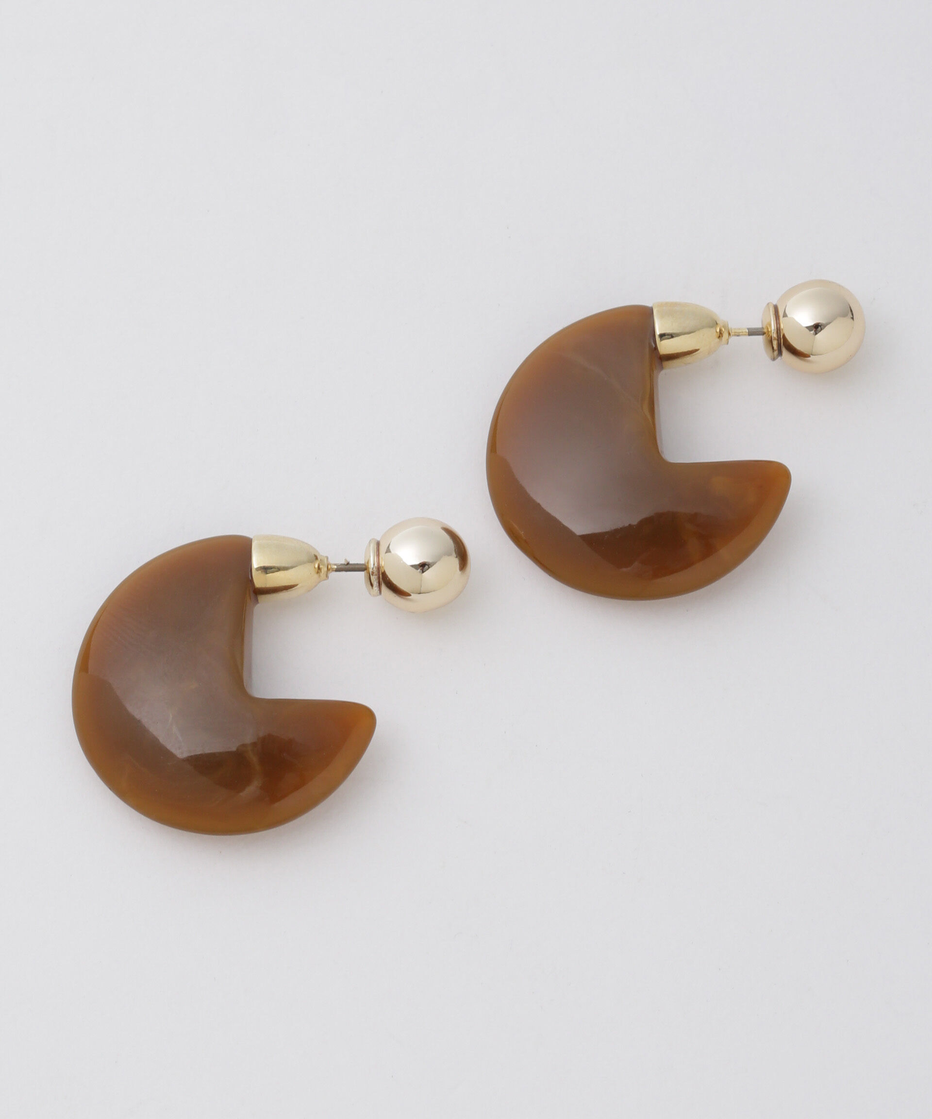 nano･universe「マーブルラウンドピアス」|ピアス|