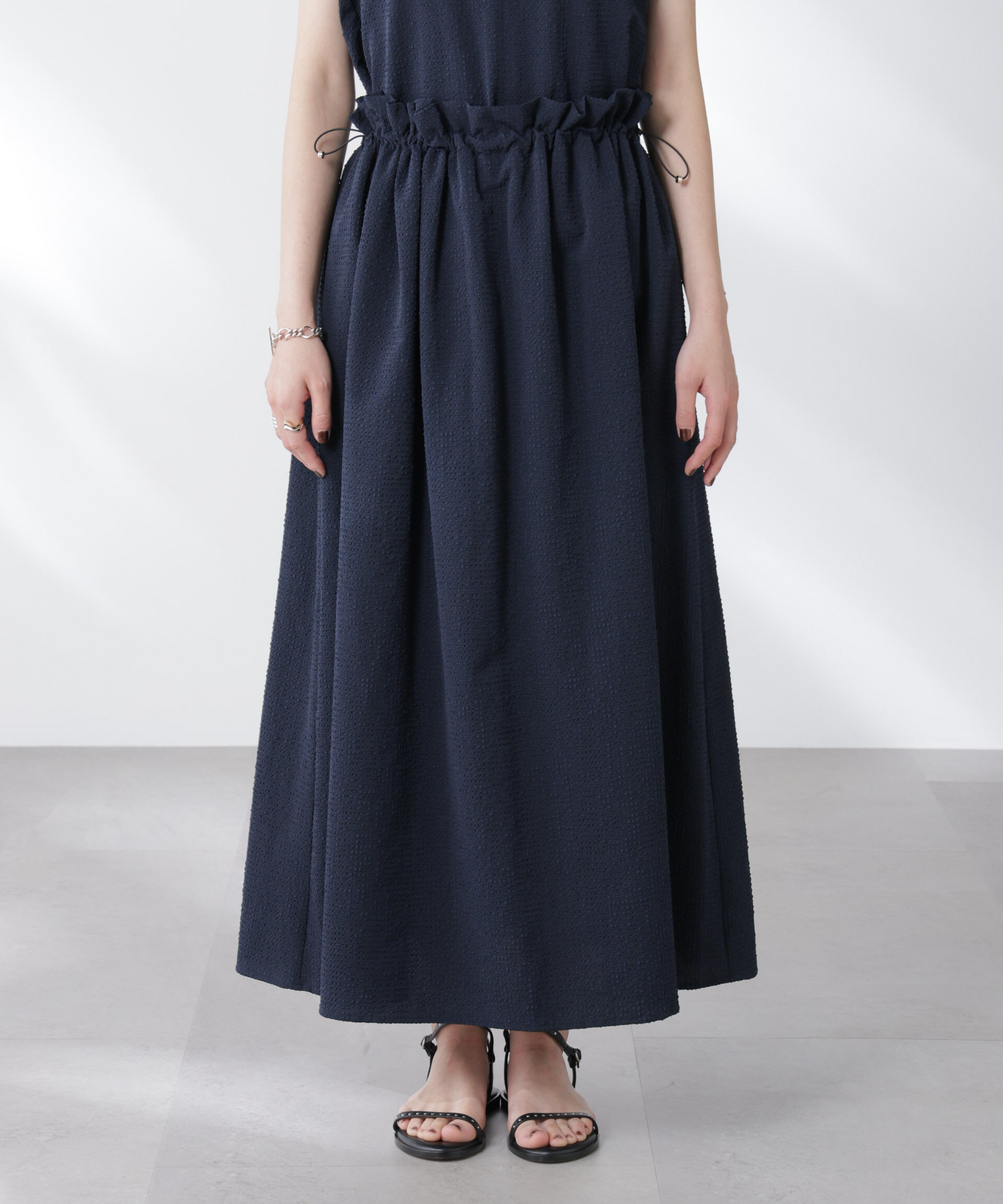 nano･universe「サッカーブラウス&times;スカートセットアップ」|ワンピース|