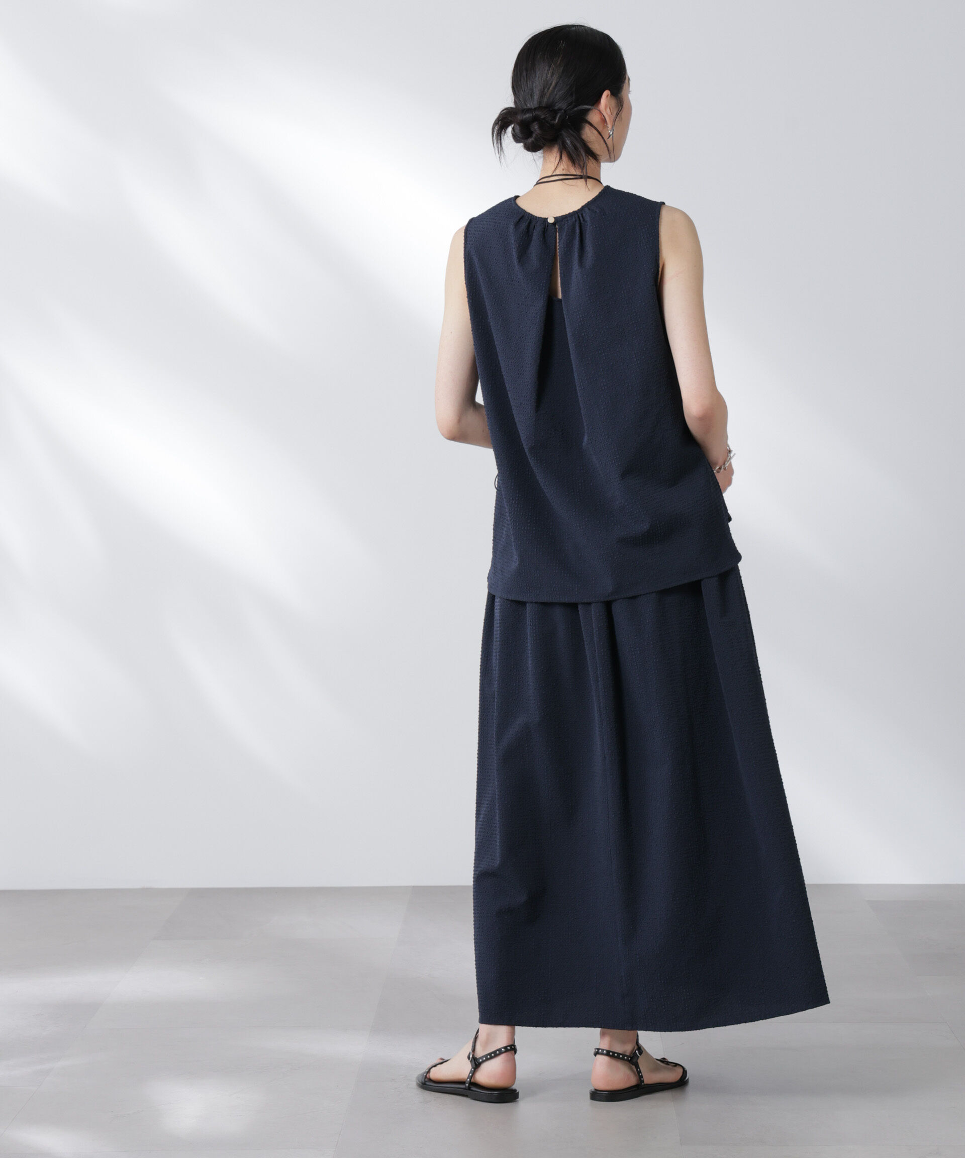 nano･universe「サッカーブラウス&times;スカートセットアップ」|ワンピース|