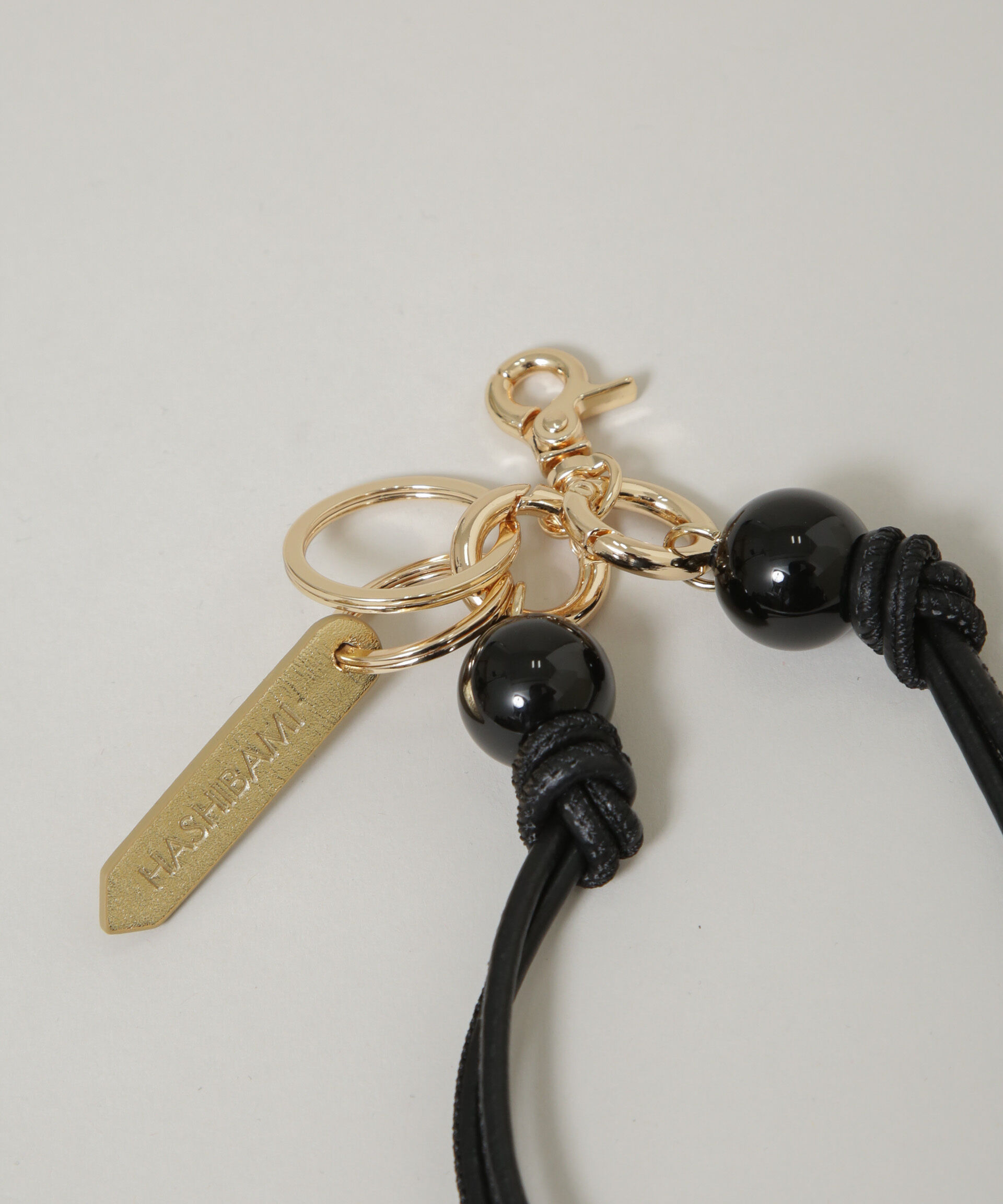 nano･universe「HASHIBAMI/大玉天然石 &times;レザー スマホハンドストラップ」|その他|