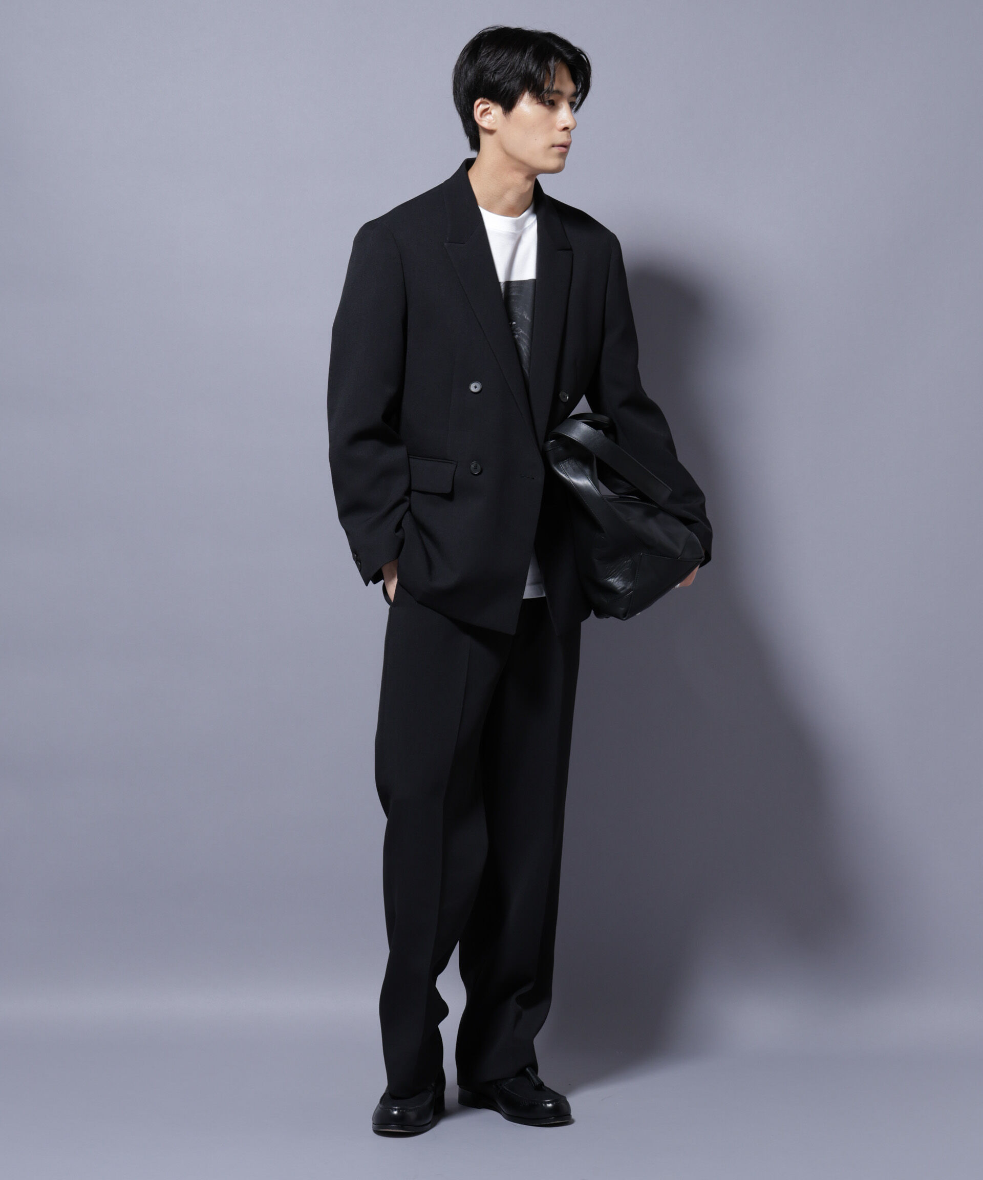 nano･universe「Reflax(R) ダブルクロスウェザーダブルブレストジャケット(セットアップ可)」|テーラードジャケット|