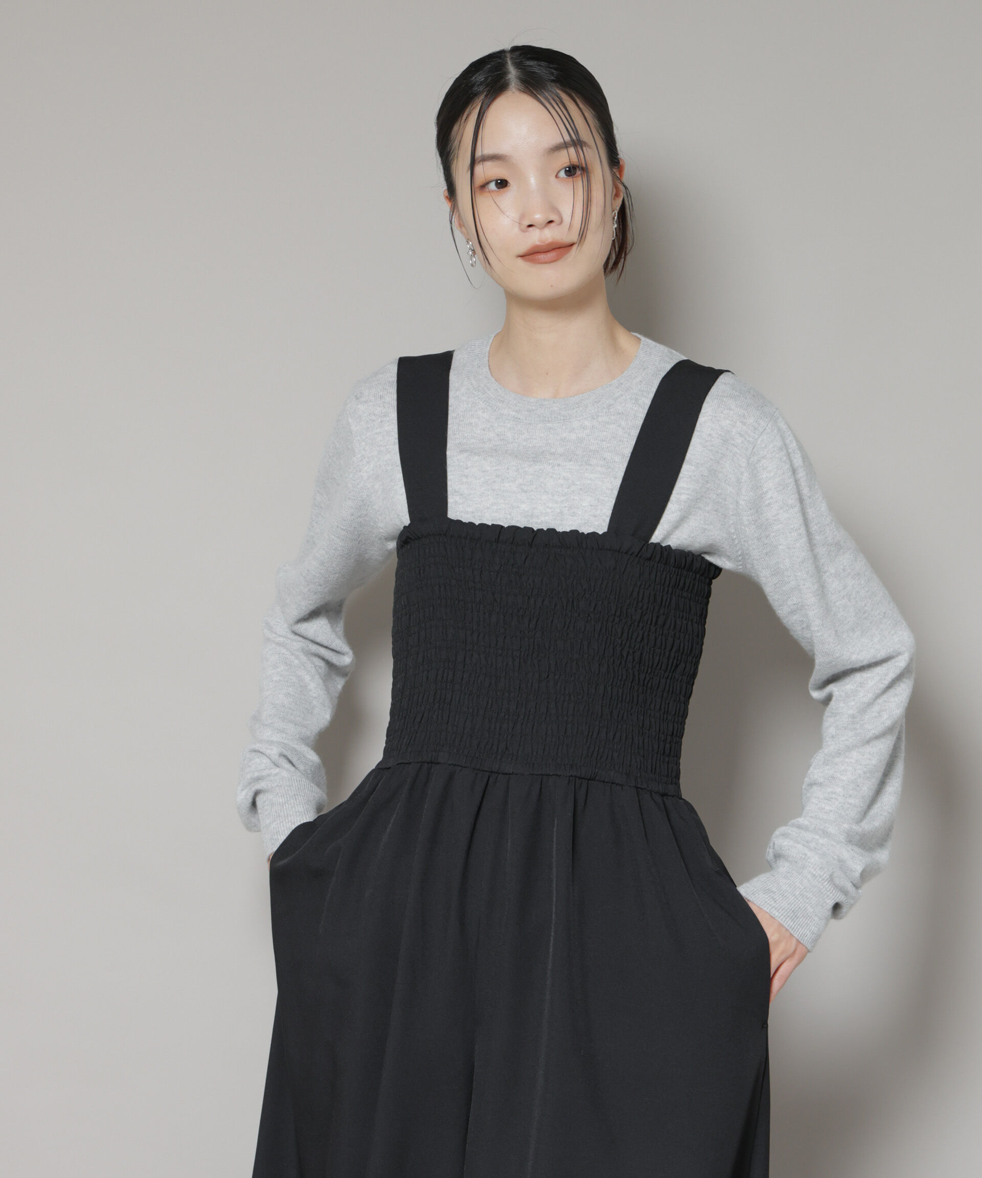 nano･universe「クルーネックカシミヤ混ニットプルオーバー」|ニット・セーター|