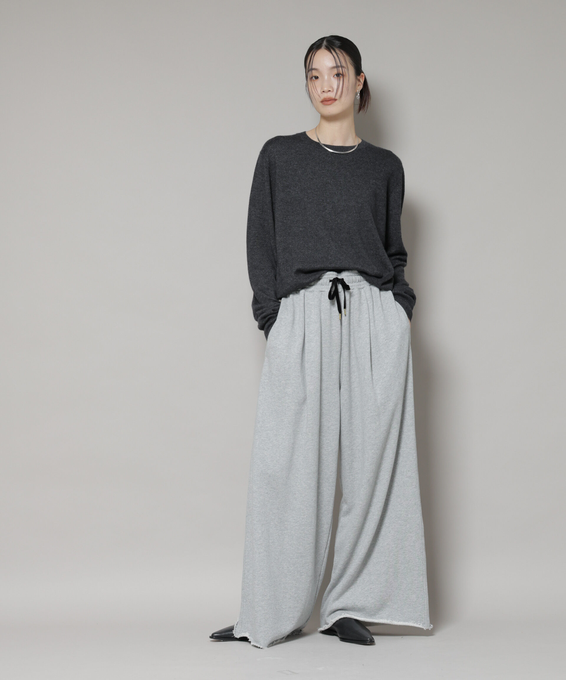 nano･universe「クルーネックカシミヤ混ニットプルオーバー」|ニット・セーター|