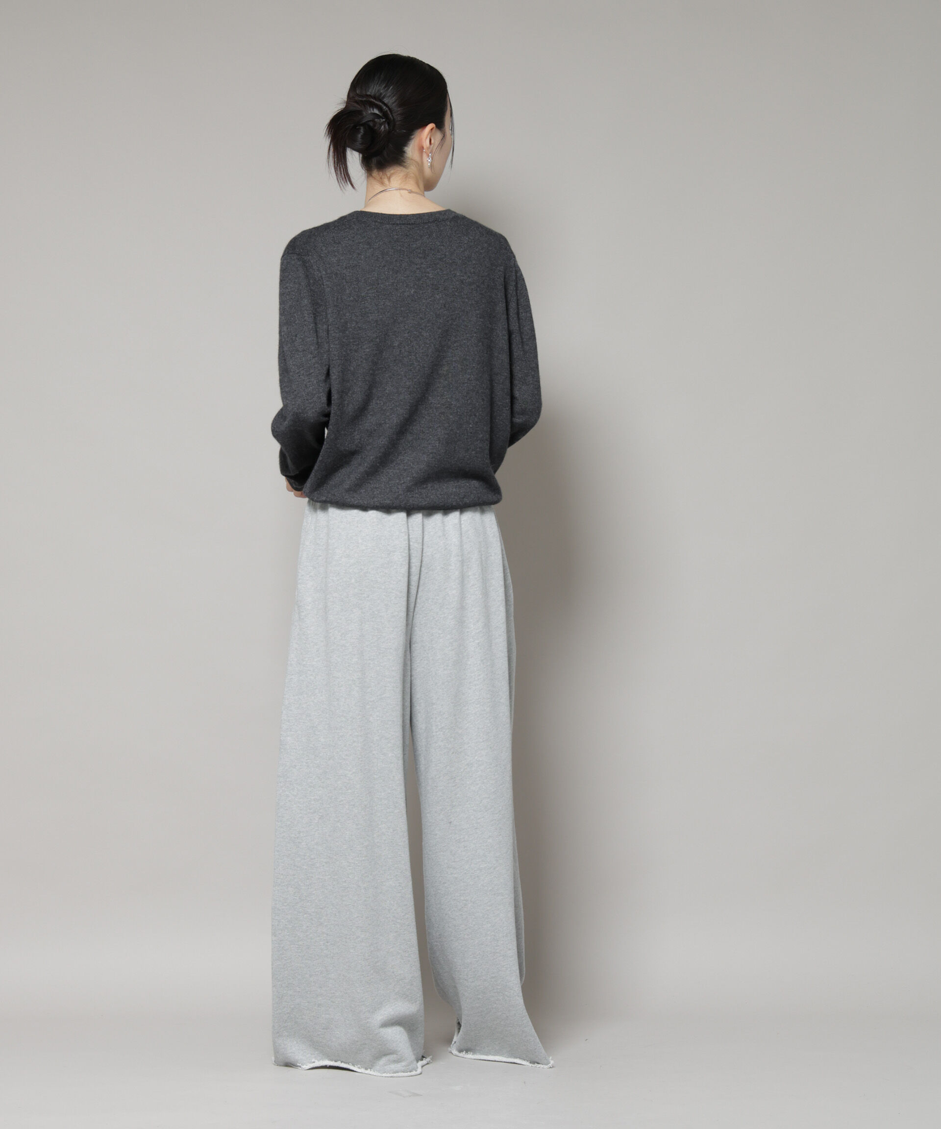 nano･universe「クルーネックカシミヤ混ニットプルオーバー」|ニット・セーター|