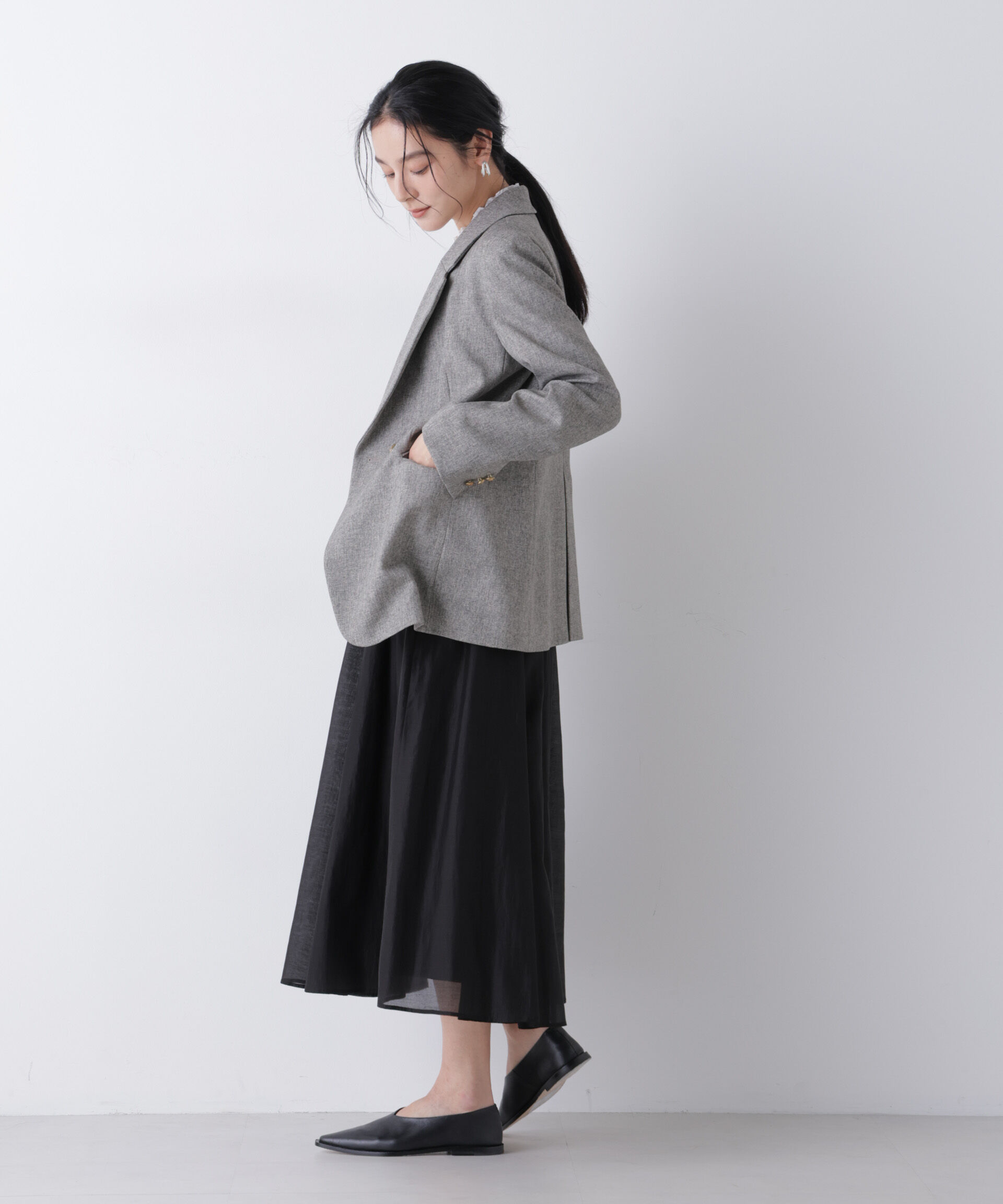 nano･universe「ツイーディーカルゼテーラードダブルジャケット」|テーラードジャケット|