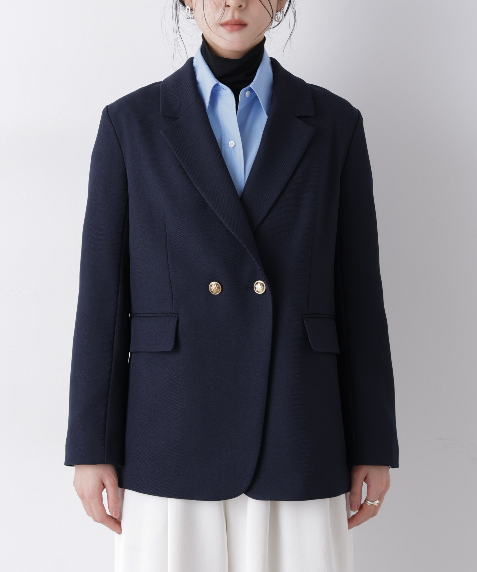 nano･universe「ツイーディーカルゼテーラードダブルジャケット」|テーラードジャケット|