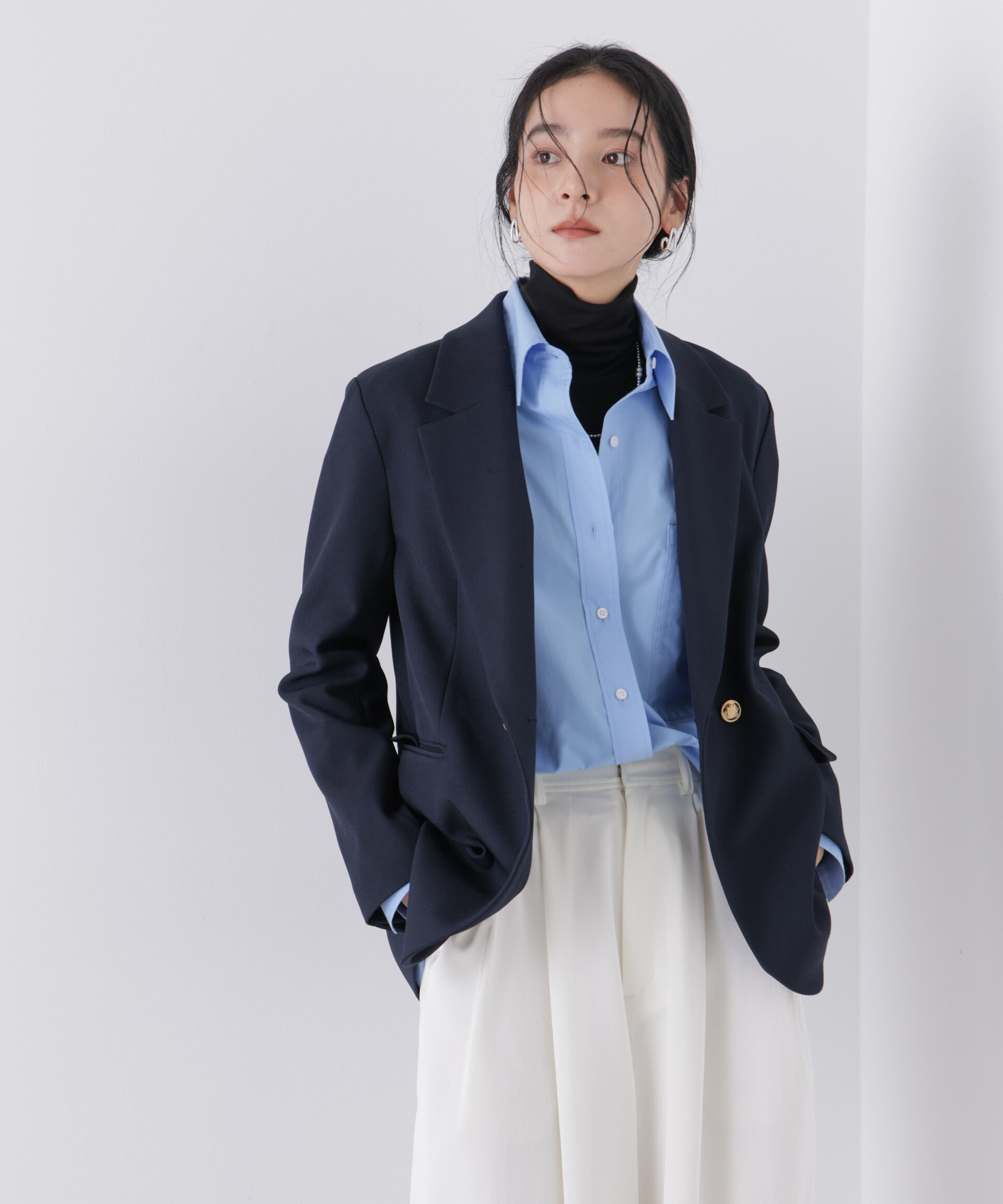 nano･universe「ツイーディーカルゼテーラードダブルジャケット」|テーラードジャケット|