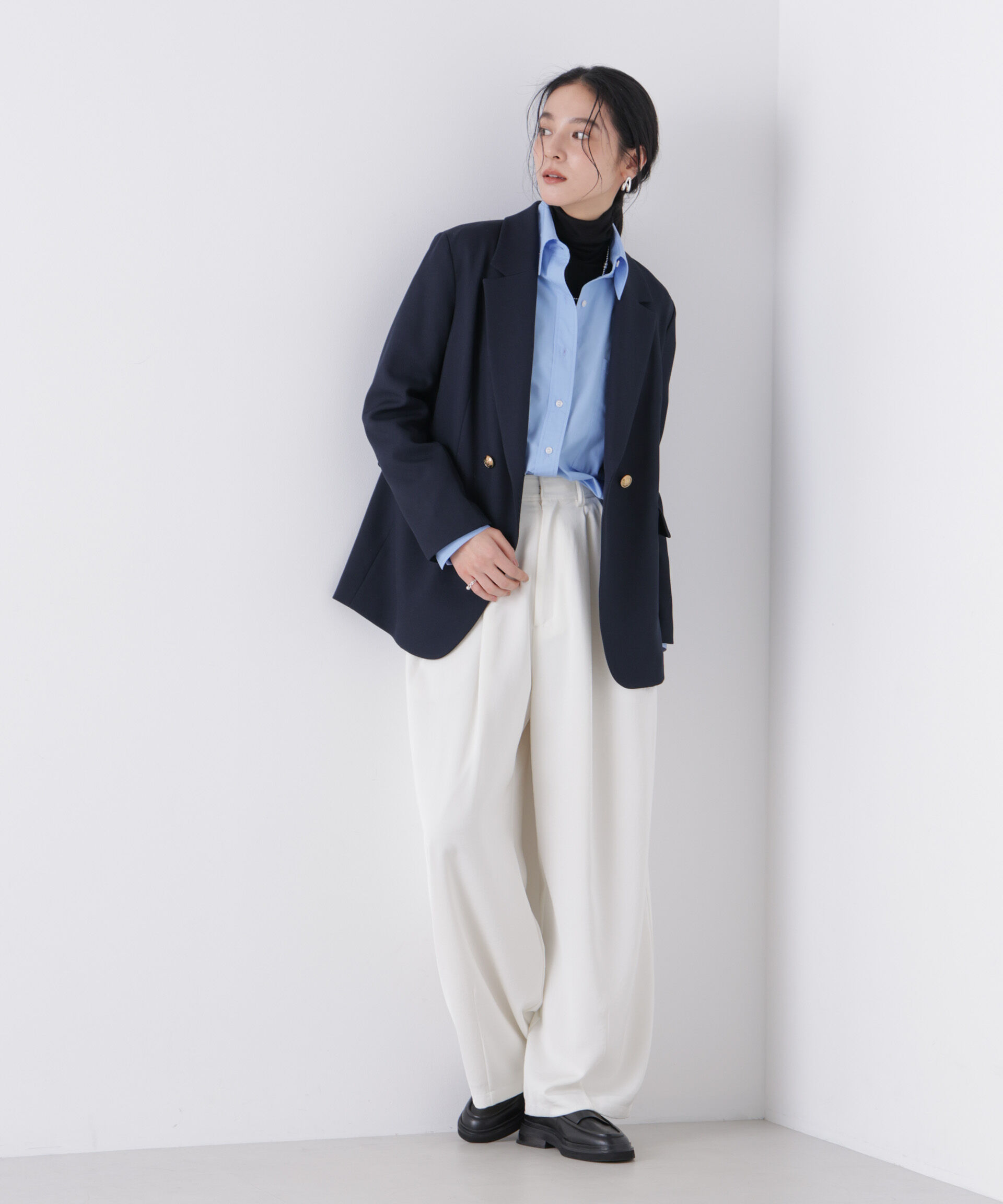 nano･universe「ツイーディーカルゼテーラードダブルジャケット」|テーラードジャケット|