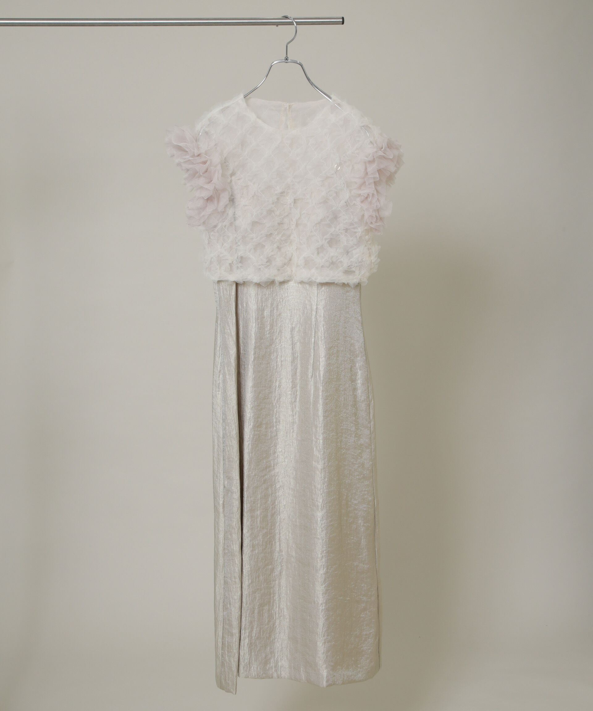 nano･universe「kaene/ボリュームブラウスセットドレス」|ワンピース|ベージュ