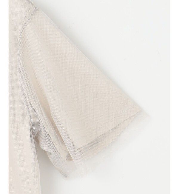 自由区「【洗える】シアーチュールプルオーバー カットソー」|Tシャツ・カットソー|