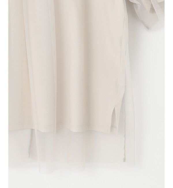 自由区「【洗える】シアーチュールプルオーバー カットソー」|Tシャツ・カットソー|