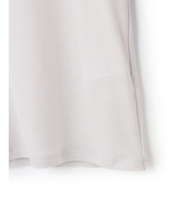 23区「【洗える】チュールフライス シアーハイネック カットソー」|Tシャツ・カットソー|