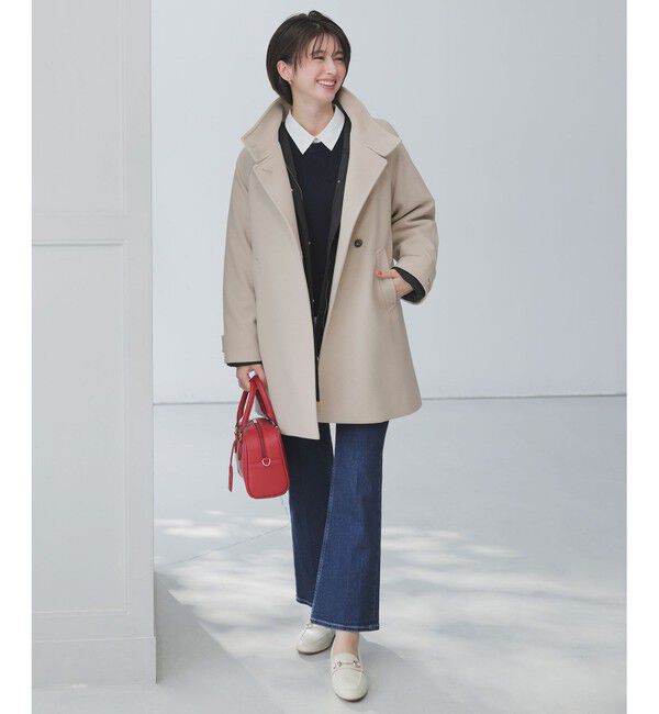 ANY SIS「ウールライクスタンドカラー ミドルコート」|その他|