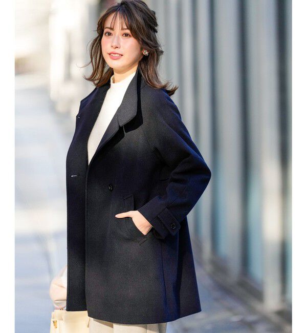 ANY SIS「ウールライクスタンドカラー ミドルコート」|その他|