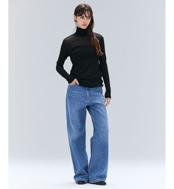 BEIGE,「【洗える】SORE / シアーコットンハイネックカットソー」|Tシャツ・カットソー|