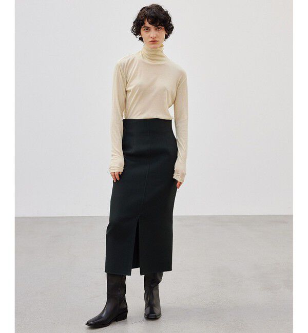 BEIGE,「【洗える】SORE / シアーコットンハイネックカットソー」|Tシャツ・カットソー|