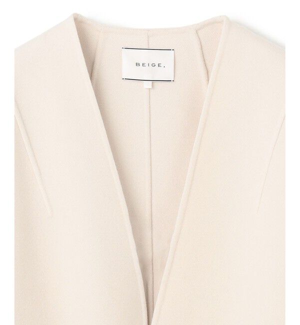 BEIGE,「GRASSE / リバーウールクロップドコート」|テーラードジャケット|