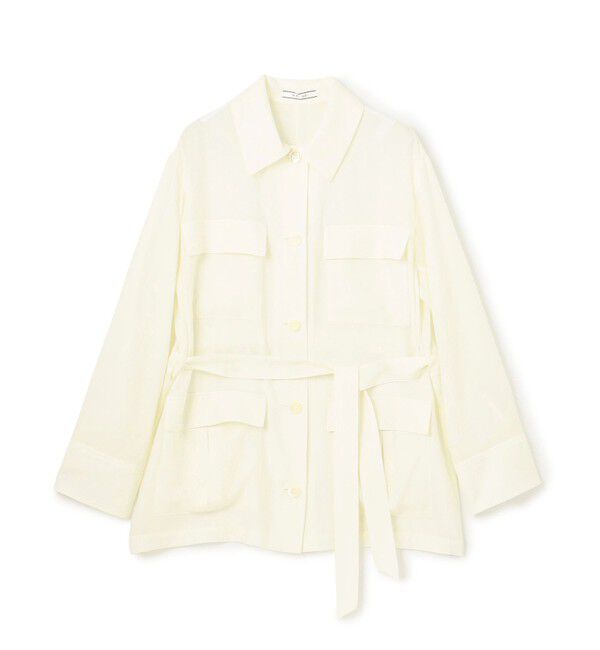 BEIGE,「【洗える】AMARYLLIS / ウエストベルトシアーサファリジャケット」|テーラードジャケット|