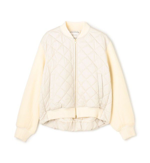 BEIGE,「【GISELe 10月号掲載】DOVER / 異素材ウールキルティングブルゾン」|ブルゾン・スタジャン|