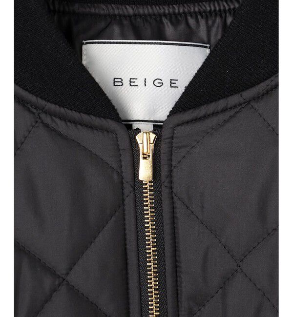 BEIGE,「【GISELe 10月号掲載】DOVER / 異素材ウールキルティングブルゾン」|ブルゾン・スタジャン|