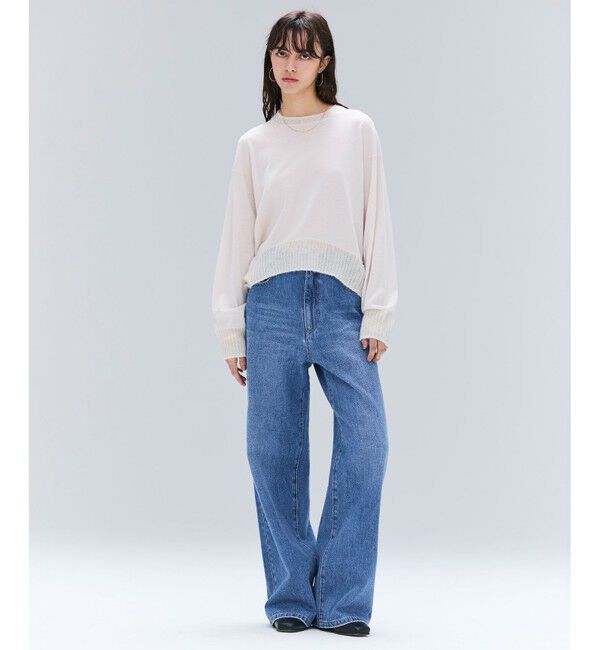 BEIGE,「【洗える】LA MONNAIE / モヘアMIXクルーネックニット」|ニット・セーター|