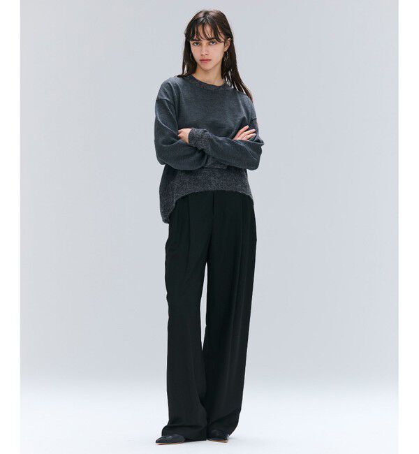 BEIGE,「【洗える】LA MONNAIE / モヘアMIXクルーネックニット」|ニット・セーター|