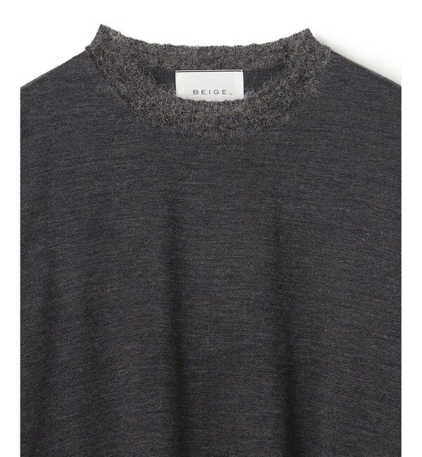 BEIGE,「【洗える】LA MONNAIE / モヘアMIXクルーネックニット」|ニット・セーター|