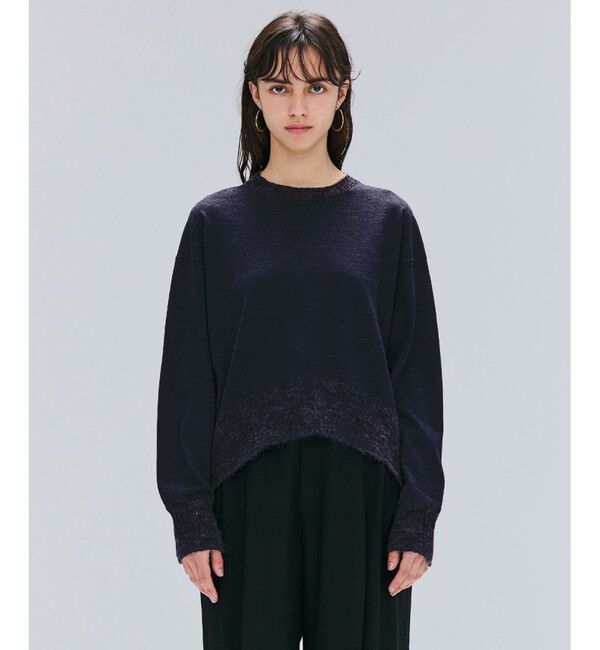 BEIGE,「【洗える】LA MONNAIE / モヘアMIXクルーネックニット」|ニット・セーター|Midnight