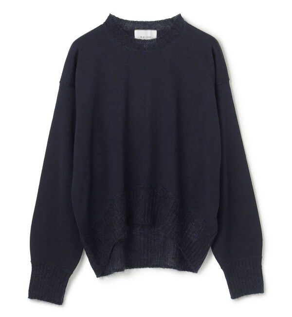 BEIGE,「【洗える】LA MONNAIE / モヘアMIXクルーネックニット」|ニット・セーター|