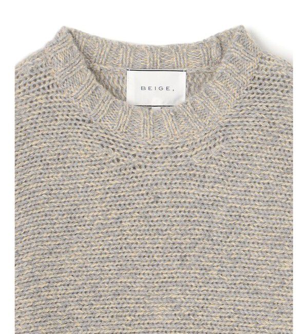 BEIGE,「MARANA / モヘア混ミックスドルマンニット」|ニット・セーター|