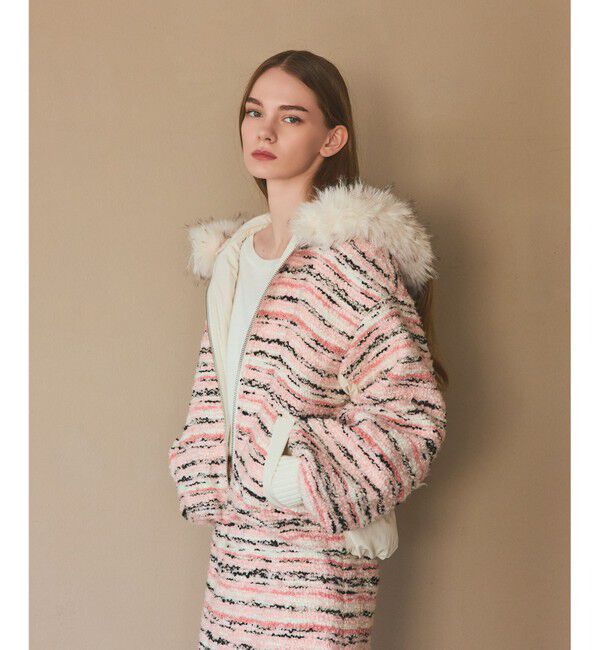 Grace Class「ツイードコンビショートブルゾン」|ブルゾン・スタジャン|