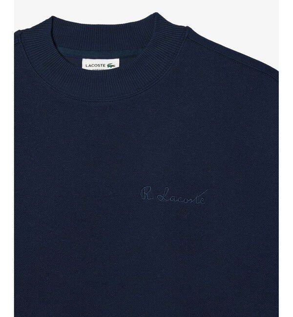 LACOSTE「オーガニックコットン 鹿の子 ダブルフェイス オーバーサイズ スウェットクルーネック トレーナー」|スウェット・ジャージ|