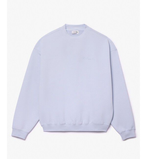 LACOSTE「オーガニックコットン 鹿の子 ダブルフェイス オーバーサイズ スウェットクルーネック トレーナー」|スウェット・ジャージ|