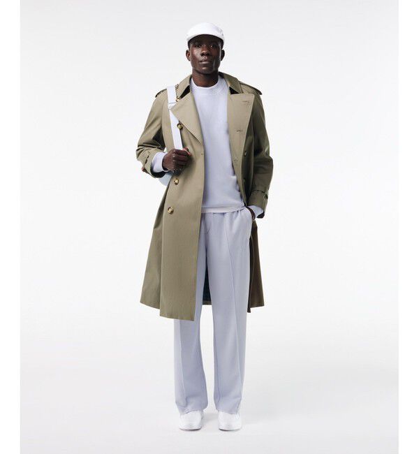 LACOSTE「オーガニックコットン 鹿の子 ダブルフェイス オーバーサイズ スウェットクルーネック トレーナー」|スウェット・ジャージ|