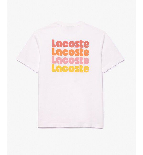 LACOSTE「リピートネームバックプリントTシャツ」|Tシャツ・カットソー|