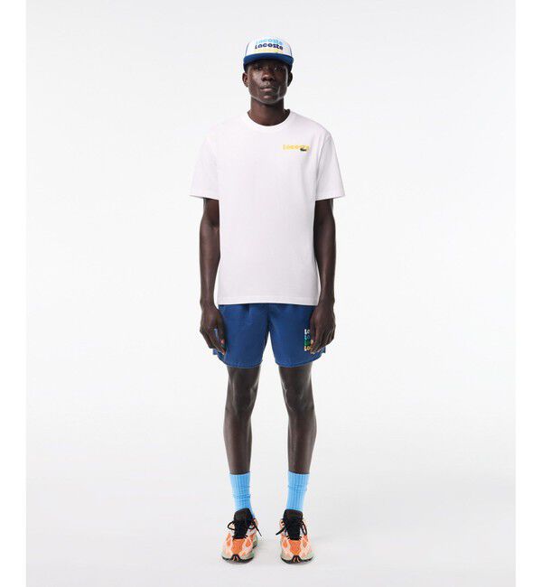 LACOSTE「リピートネームバックプリントTシャツ」|Tシャツ・カットソー|