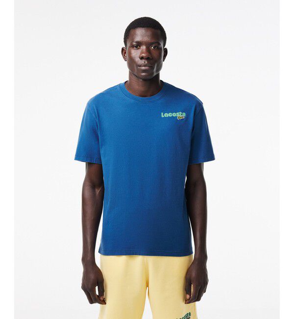 LACOSTE「リピートネームバックプリントTシャツ」|Tシャツ・カットソー|