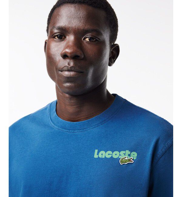 LACOSTE「リピートネームバックプリントTシャツ」|Tシャツ・カットソー|