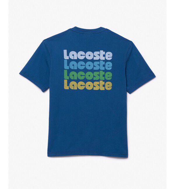 LACOSTE「リピートネームバックプリントTシャツ」|Tシャツ・カットソー|